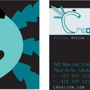 axolotl-inspired business cards