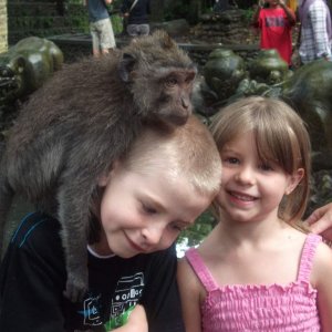 maddy and jordy at monkey forest