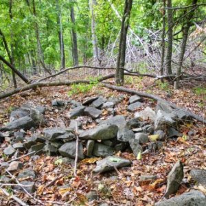 Native American mound at Tower Rock