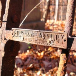 Hargis Cemetery clean up day. This gate made it all the way from Detroit to Southern Illinois!