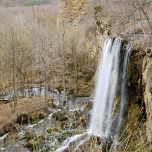 Waterfall at the end of the creek