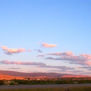 Good morning, Sunshine! Splashed across the Wyoming plains.