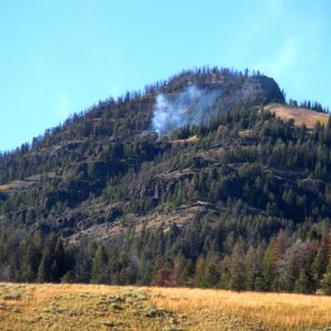 Controlled burn by the Montana Conservation Corps