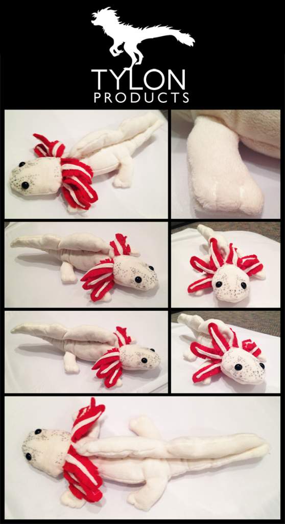 A more up to date axolotl plush of Vicious. This was the first try of my new 13-15 inch pattern.