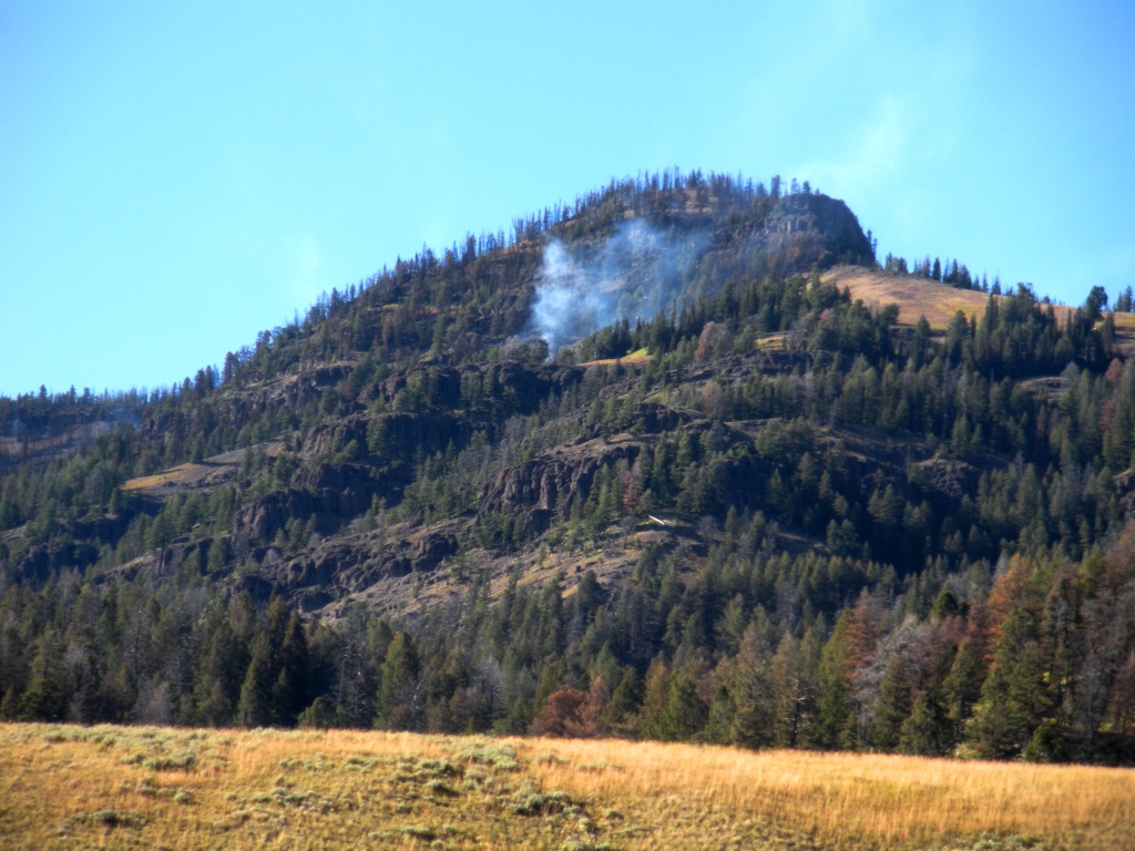 Controlled burn by the Montana Conservation Corps