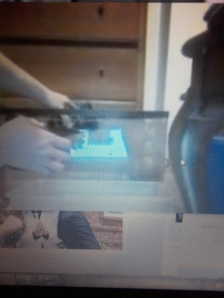 First going into the big tank!! Skyping me