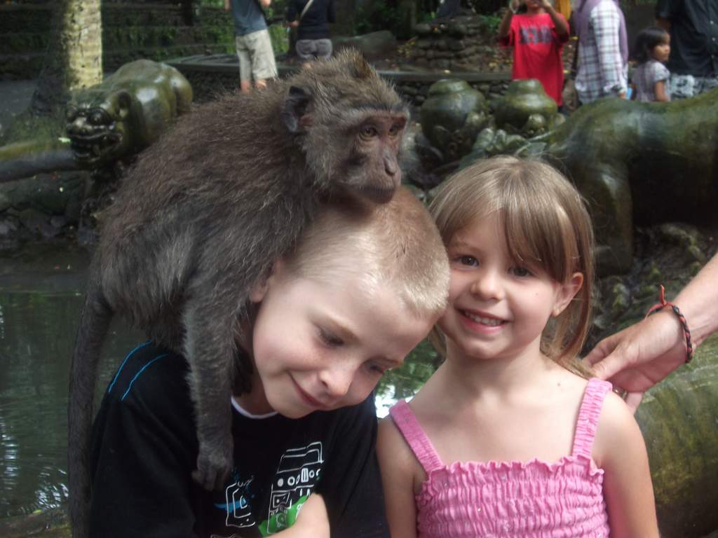 maddy and jordy at monkey forest