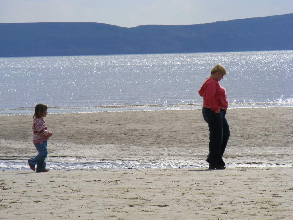 Me and Leah beachcombing