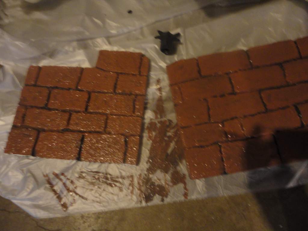 painted brick walls