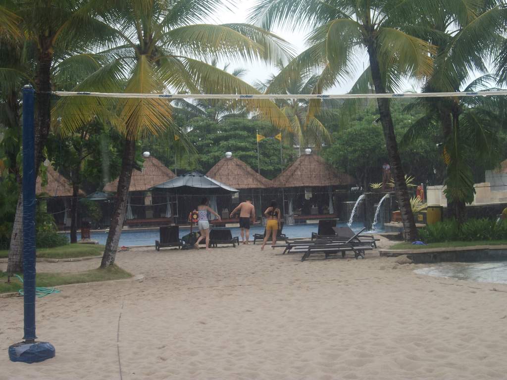 sand island.  Kids had afternoon games.