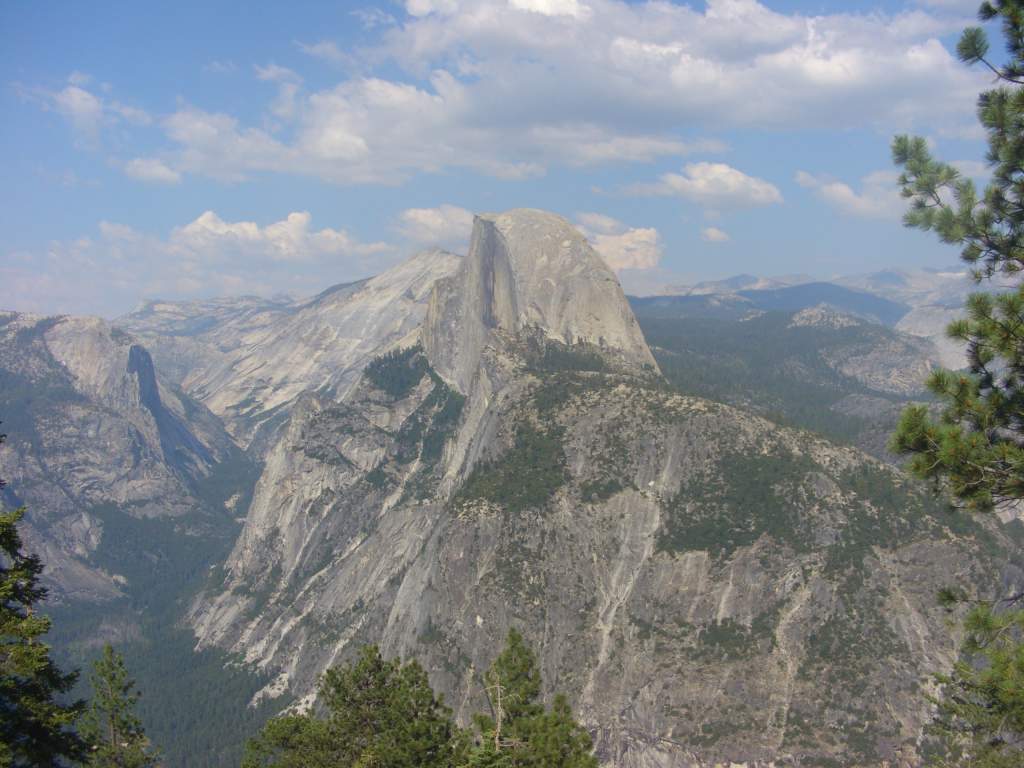 The Half Dome in Yosemite.