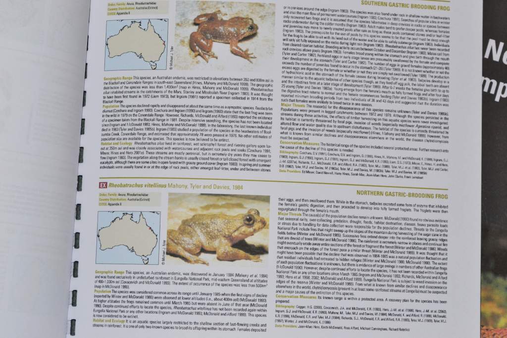 Threatened Amphibians of the World by the Global Amphibian Assessment (GAA)