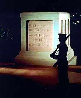 Tomb of the unknown soldier arlington