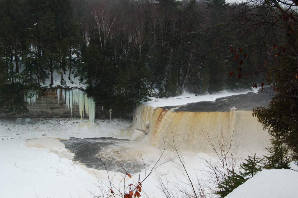 Upper Tehquamenon falls (the lower falls were snowed in).