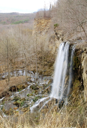 Waterfall at the end of the creek